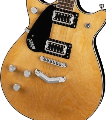 G5222LH Electromatic Double Jet BT with V-Stoptail, Left-Handed, Laurel Fingerboard - Natural