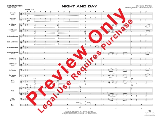 Night and Day - Porter/Lopez - Jazz Ensemble - Gr. 1
