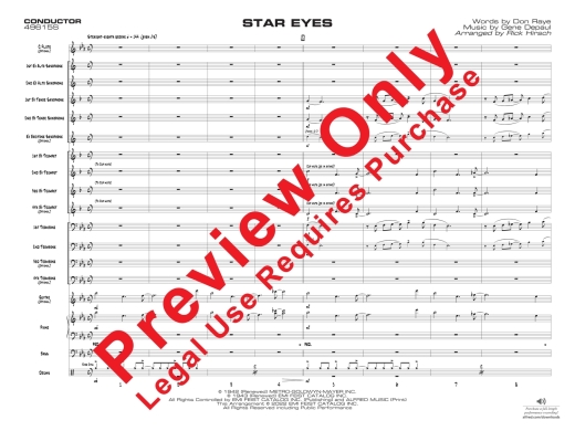 Star Eyes - Raye/DePaul/Hirsch - Jazz Ensemble - Gr. 2.5
