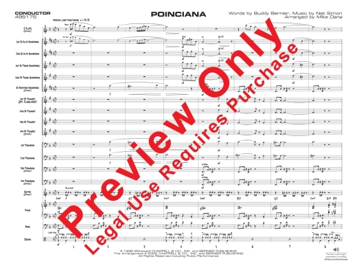Poinciana - Bernier /Simon /Dana - Jazz Ensemble - Gr. 2.5
