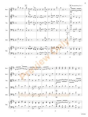 Bits of Brandenburg - Bach/Gruselle - String Orchestra - Gr. 2