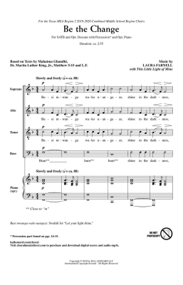 Be the Change - Farnell - SATB