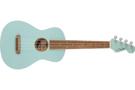 Fender - Avalon Tenor Ukulele, Walnut Fingerboard - Daphne Blue