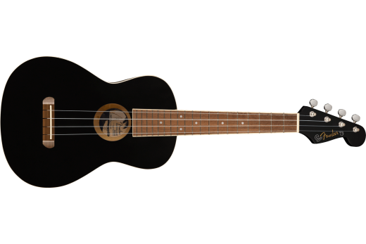 Fender - Avalon Tenor Ukulele, Walnut Fingerboard - Black