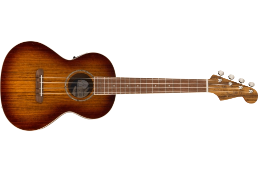 Fender - Rincon Tenor Acoustic/Electric Ukulele, Walnut Fingerboard with Gigbag - Aged Cognac Burst