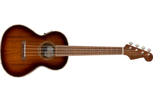 Fender - Montecito Tenor Acoustic/Electric Ukulele, Walnut Fingerboard with Gigbag - Shaded Edge Burst