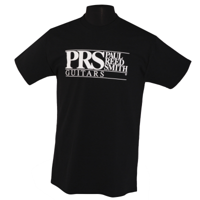PRS Guitars - Black Short Sleeve Block Logo T-Shirt - XL