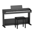 Roland - RP107 Digital Piano with Stand and Bench - Black