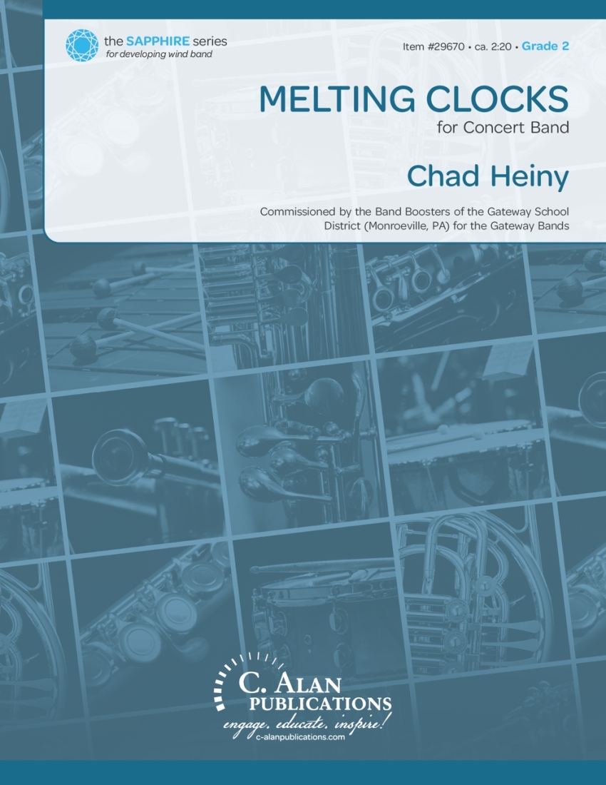 Melting Clocks - Heiny - Concert Band - Gr. 2