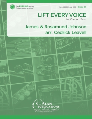 C. Alan Publications - Lift Every Voice - Leavell - Concert Band - Gr. 3.5