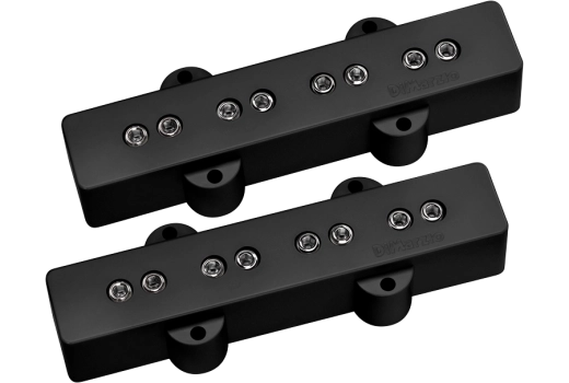 DiMarzio - Bass Model J Pickup Set - Black with Nickel Poles