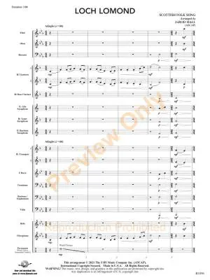 Loch Lomond - Hall - Concert Band - Gr. 2