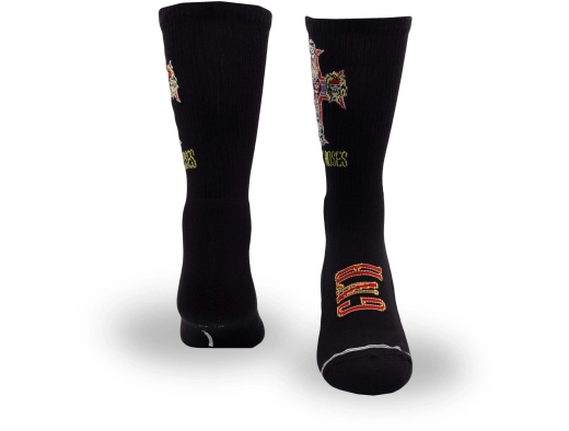 Guns N\' Roses Appetite For Destruction Crew Socks, Large (One Pair) - Black