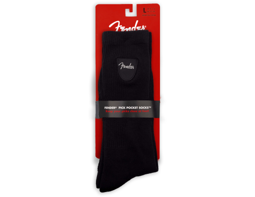 Pick Pocket Crew Socks, Large (One Pair) - Black