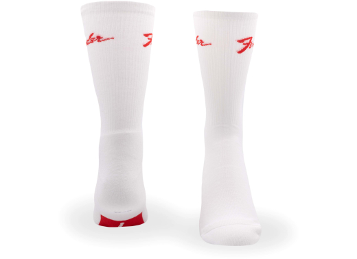Stompsocks Crew Socks, Large (One Pair) - White