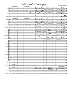 Metropolis Downpour - Edwards - Concert Band - Gr. 3