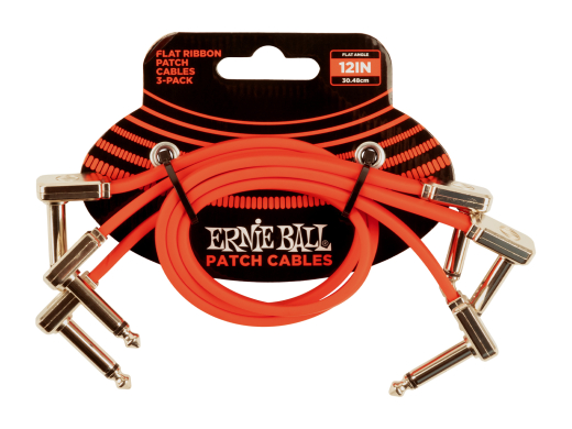 Ernie Ball - 12 Flat Ribbon Cable 3 Pack - Red