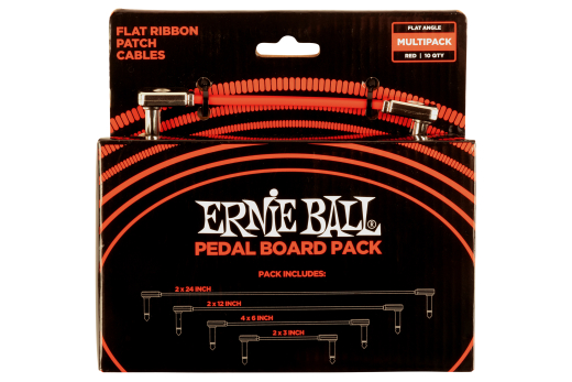Ernie Ball - Flat Ribbon Cable, Multi-Pack - Red