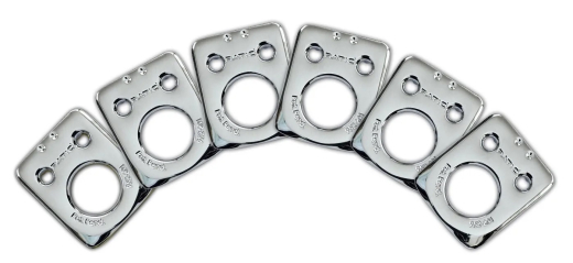 Graph Tech - Invisomatch Plates for Ratio Tuners, Fender Style 2 Pin Hole - Chrome