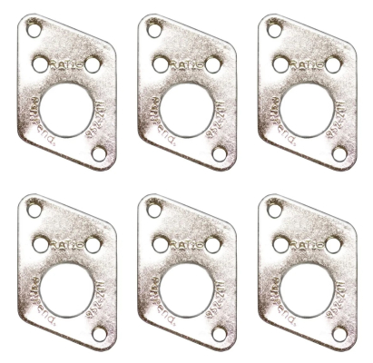 Graph Tech - Invisomatch Plates for Ratio Tuners, F Style Screw Hole - Chrome