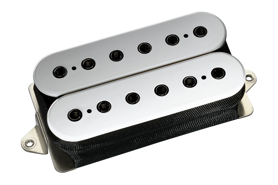 Dominion Humbucker Neck Pickup - Chrome Tops with Black Poles