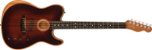 Fender - American Acoustasonic Telecaster, All-Mahogany, Ebony Fingerboard with Gigbag - Bourbon Burst