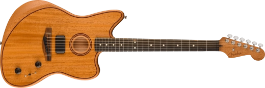 Fender - American Acoustasonic Jazzmaster, All-Mahogany, Ebony Fingerboard with Gigbag - Natural