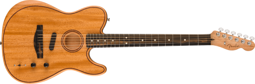 Fender - American Acoustasonic Telecaster, All-Mahogany, Ebony Fingerboard with Gigbag - Natural