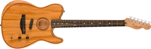 Fender - American Acoustasonic Telecaster, All-Mahogany, Ebony Fingerboard with Gigbag - Natural