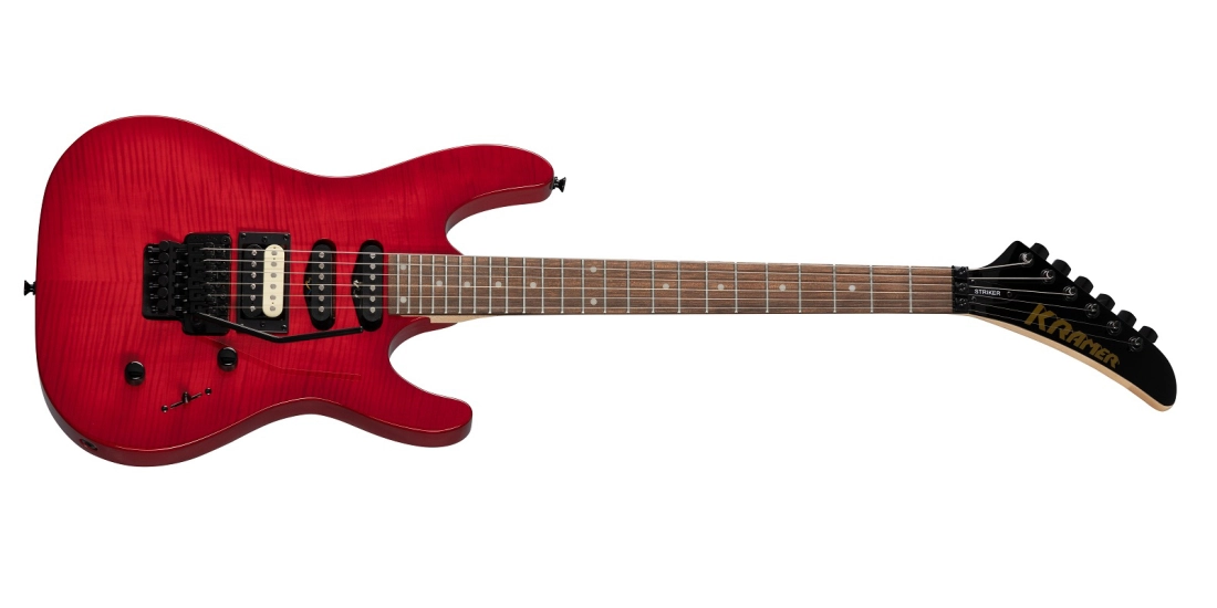 Striker Figured HSS w/Floyd Rose - Transparent Red