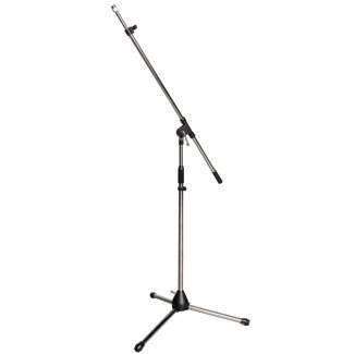 Tri-Pod Mic Stand with Boom Arm in Black