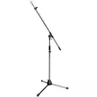 Tri-Pod Mic Stand with Boom Arm in Black