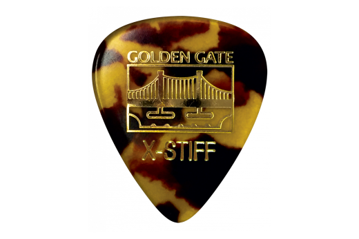 Golden Gate Picks - MP-14 Deluxe Flat Pick, Sideman Shape, Extra Stiff (Single)
