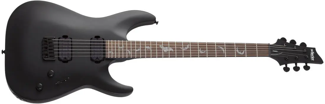 Damien-6 Electric Guitar - Satin Black