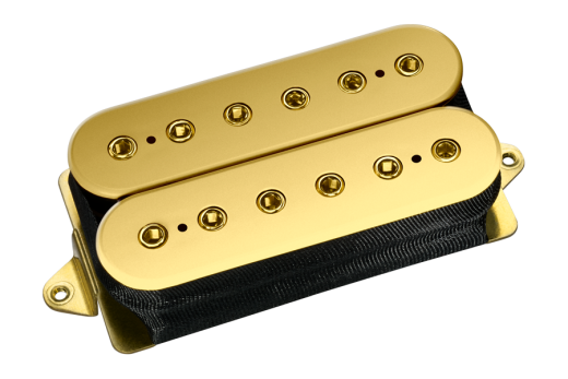 DiMarzio - Steve Vai Signature UtoPIA Bridge Humbucker Pickup - Gold Tops with Gold Poles