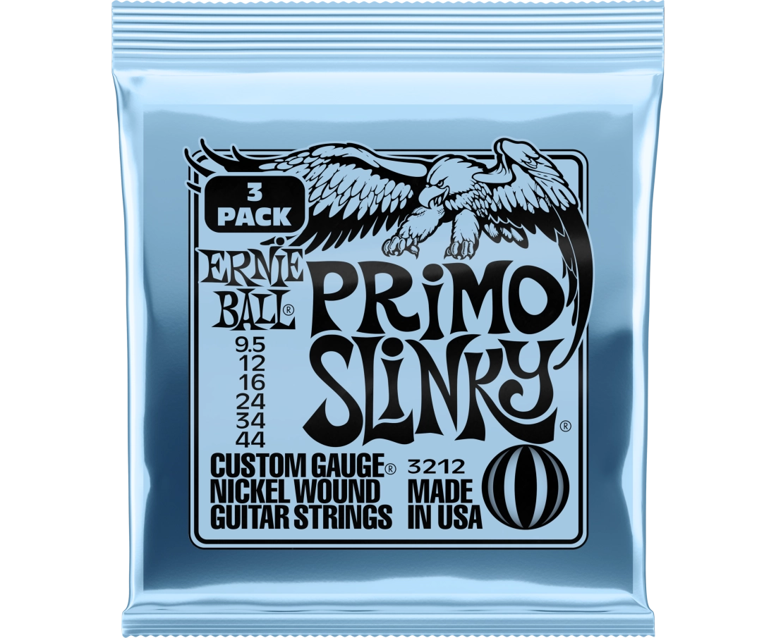 3-Pack Primo Slinky Electric Strings 9.5-44