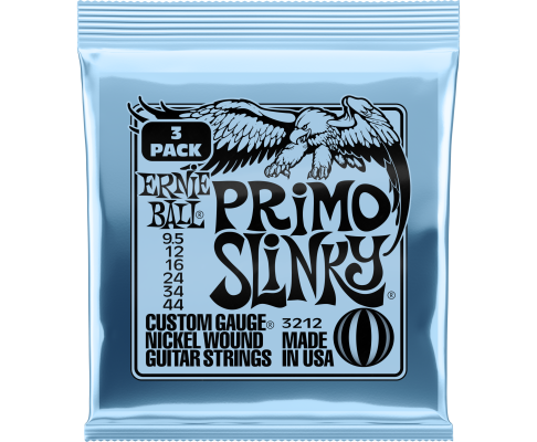Ernie Ball - 3-Pack Primo Slinky Electric Strings 9.5-44