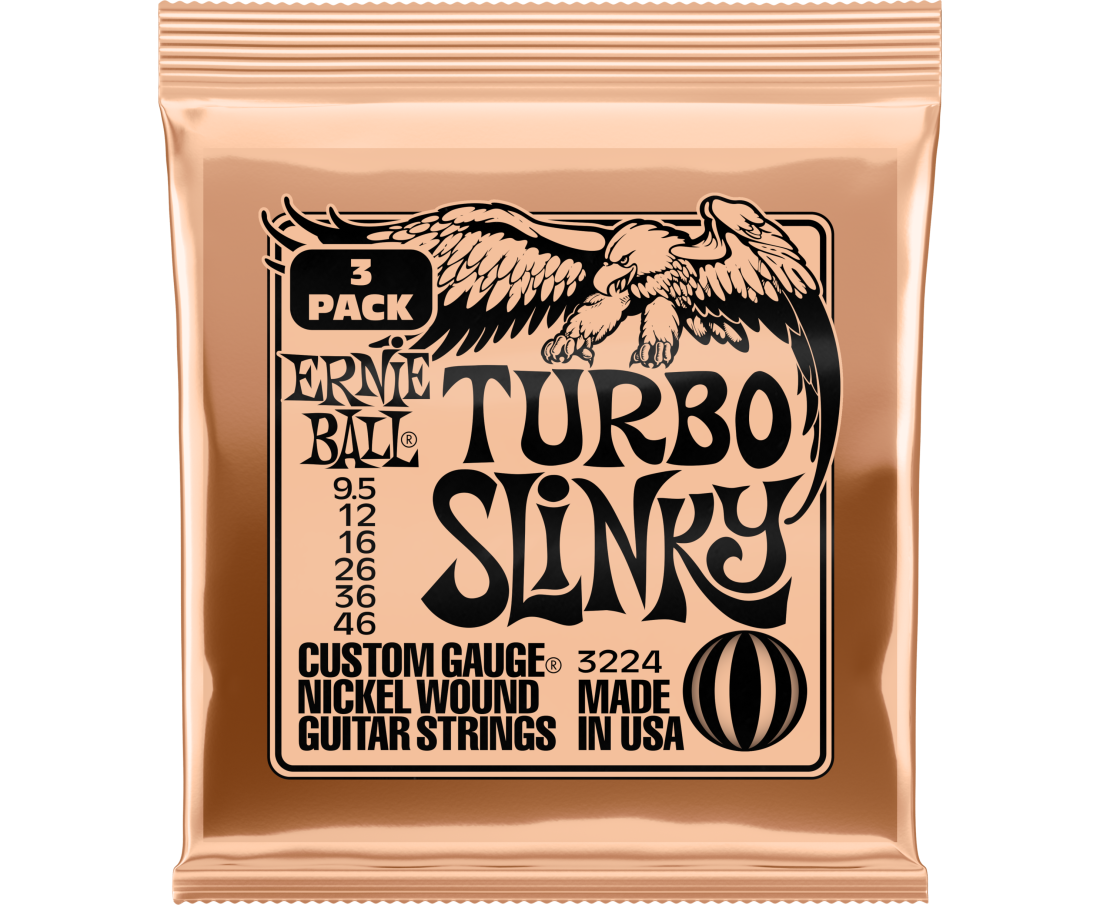 3-Pack Turbo Slinky Electric Strings 9.5-46