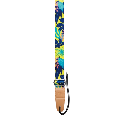 Leho - Colourful Ukulele Strap - Tropical Floral Bouquet