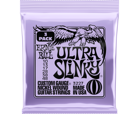 3-Pack Ultra Slinky Electric Strings 10-48