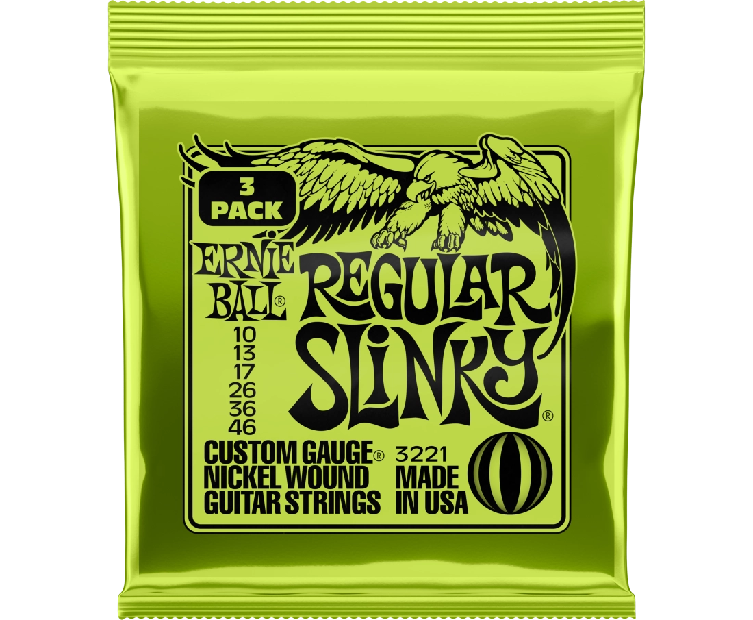 3-Pack Regular Slinky Electric Strings 10-46