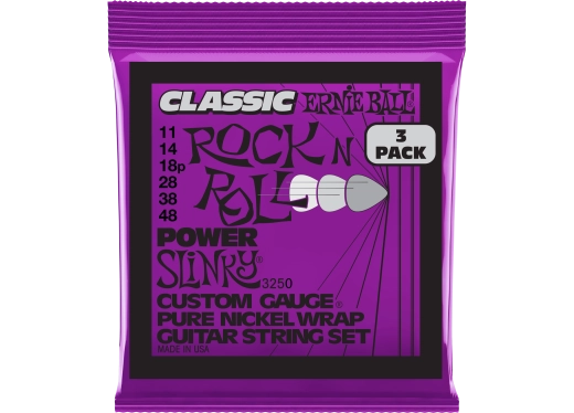 Ernie Ball - 3-Pack Power Slinky Rock N Roll Electric Strings 11-48