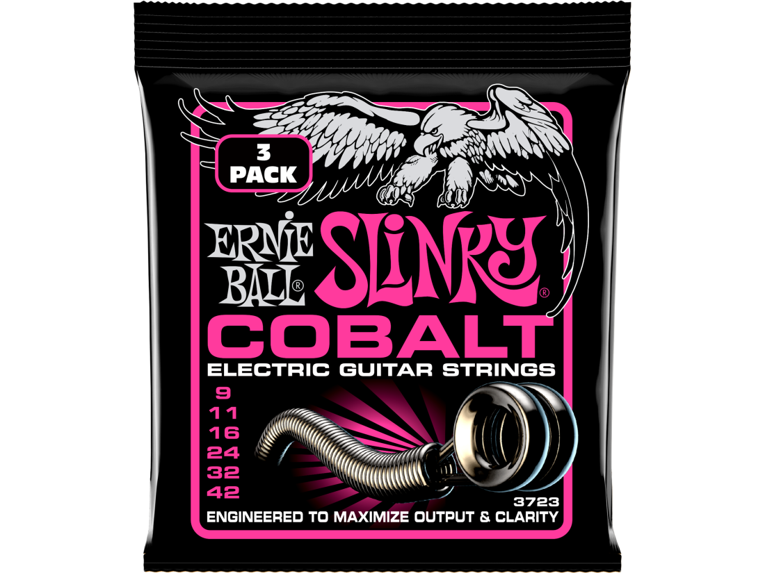 Super Slinky Cobalt Electric Strings 9-42 - 3 Pack