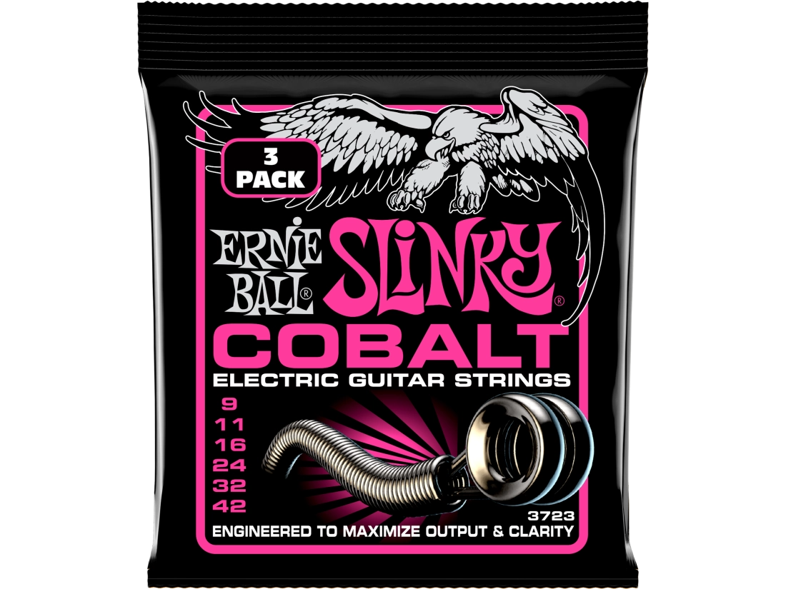 Super Slinky Cobalt Electric Strings 9-42 - 3 Pack