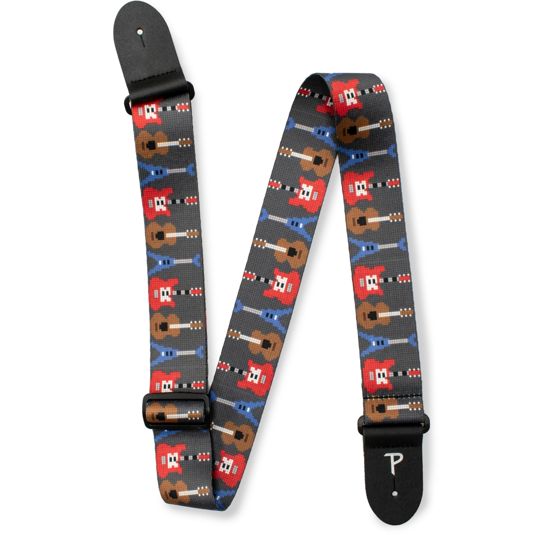 2\'\' Polyester Guitar Strap - Pixel Guitars