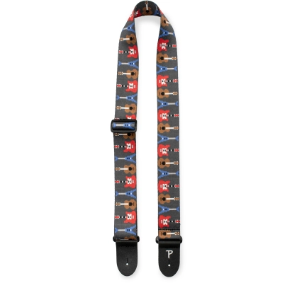 2\'\' Polyester Guitar Strap - Pixel Guitars