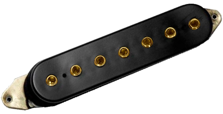 Blaze 7-String Middle Pickup - Black and Gold