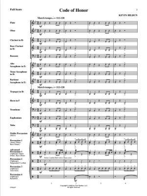 Code of Honor - Hilbun - Concert Band - Gr. 0.5