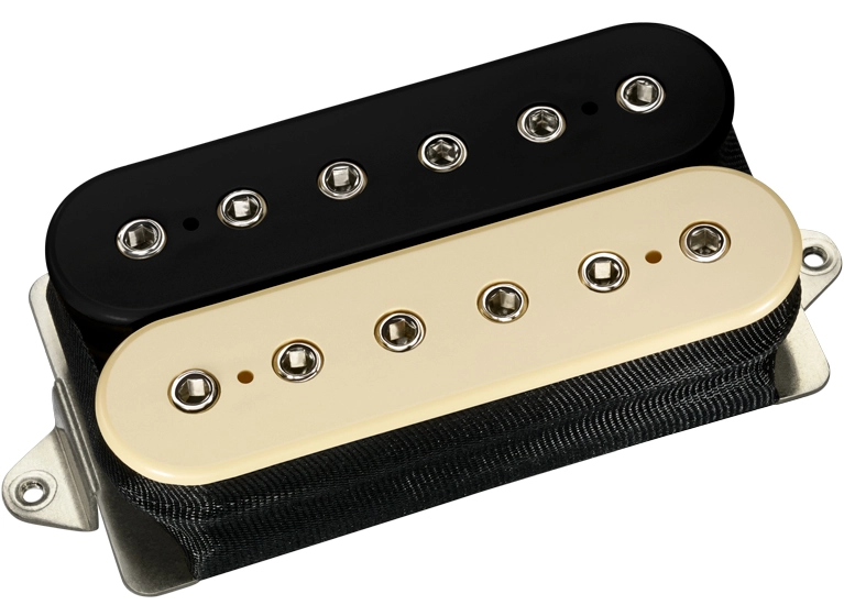 Dark Matter 2 F-Spaced Humbucker Neck Pickup - Black and Cream