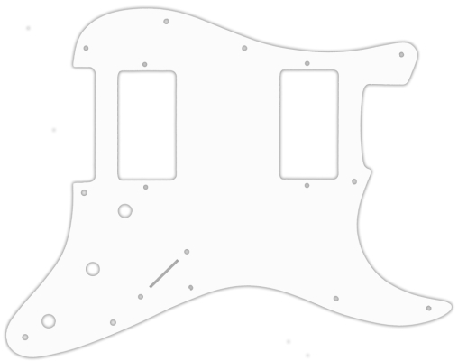 WD Music - Custom Pickguard for Fender Blacktop Stratocaster HH - White/Black/White